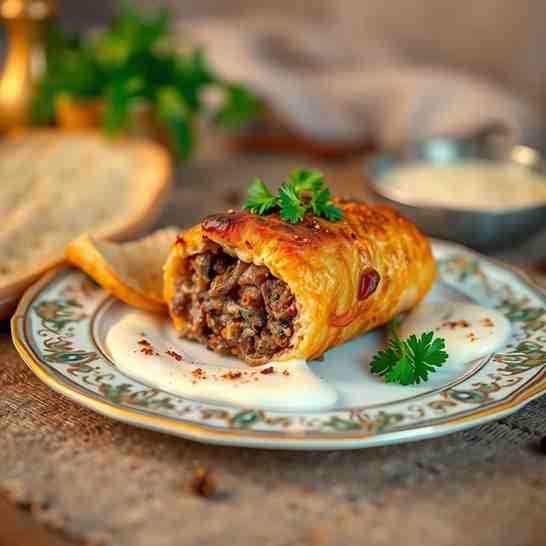 Stuffed Lamb Mumbar - Easy Egyptian Recipe & Crispy